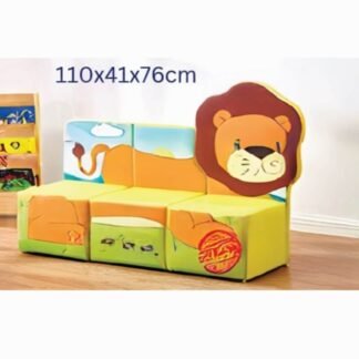 Three-Seater Lion Sofa for Kids