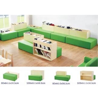 Library Sofa and Racks Combo
