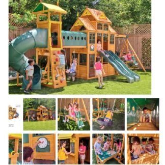 Outdoor Kids Play Equipment - Bear Cave Lodge