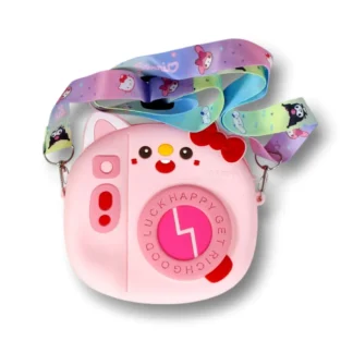 Silicone Camera-Shaped Mini Bag (Pink) - ST0059