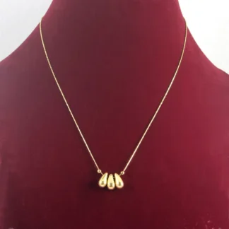 Necklace with Triple Drop Pendants - JWL0138