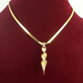 Spiral Drop Pendant Necklace - JWL0144